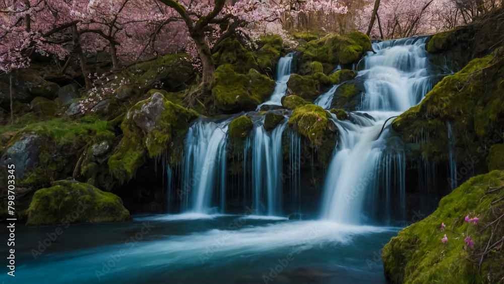 Fototapeta premium Tateshina Great Falls, Chino City, Nagano Prefecture 