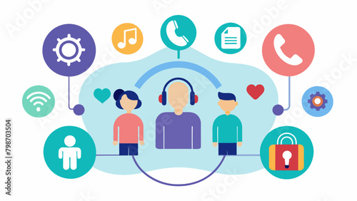 A nonprofit organization offers a helpline for parents of neurodivergent children providing a listening ear resources and referrals for additional. Vector illustration