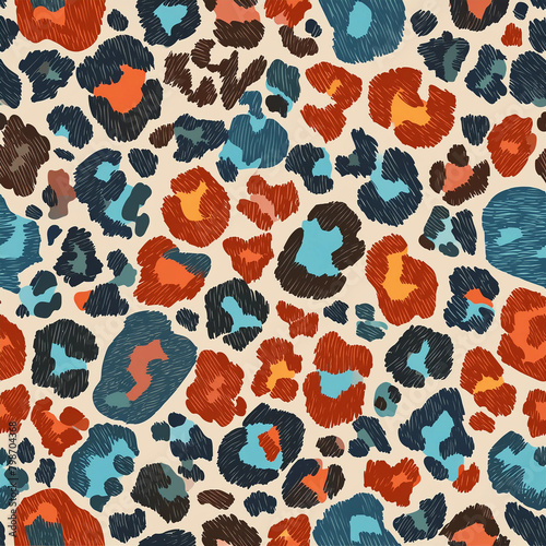 Animal Print Repeat Pattern: Leopard