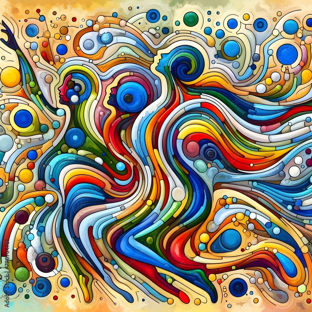 Vibrant Expressions Abstract Colorful People Art Discover the Spectrum of Human Form Vibrant Expressions Abstract Colorful People Art Discover the Spectrum of Human Form