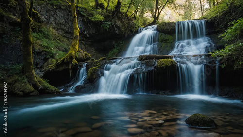 Tateshina Great Falls, Chino City, Nagano Prefecture 