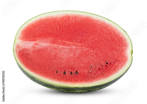 half watermelon isolated on transparent png