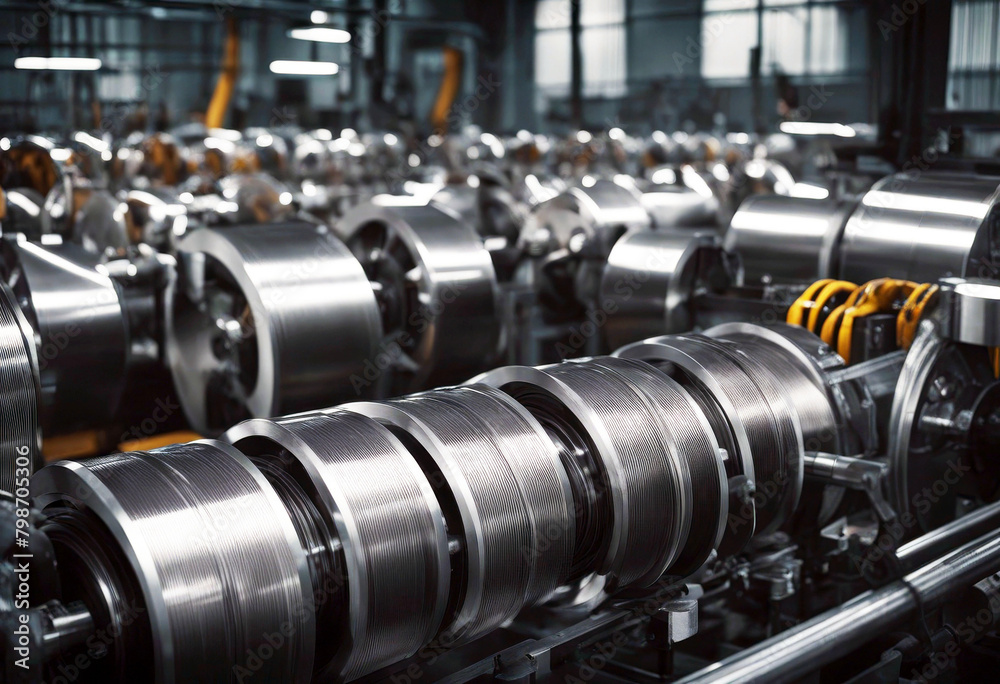 'concept Business factory Interior machine coils Metal steel coil sheet manufacturing production cold industry industrial rolled plant storage iron round metallic stock pattern background circle' 'concept Business factory Interior machine coils Metal steel coil sheet manufacturing production cold industry industrial rolled plant storage iron round metallic stock pattern background circle'