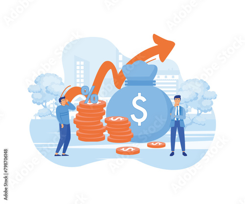 Tax Burden Payment Obligation, for web banner, infographics, mobile. flat vector modern illustration