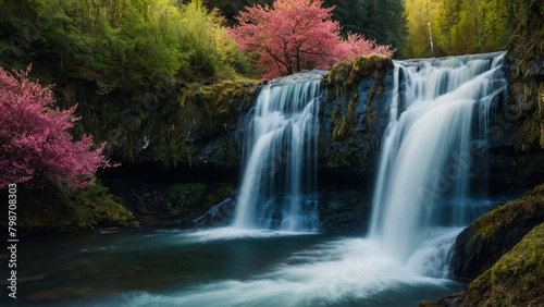 Tateshina Great Falls, Chino City, Nagano Prefecture 