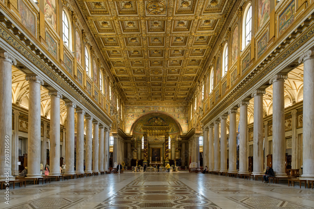 The Basilica of Saint Mary Major (Santa Maria Maggiore). Rome, Italy