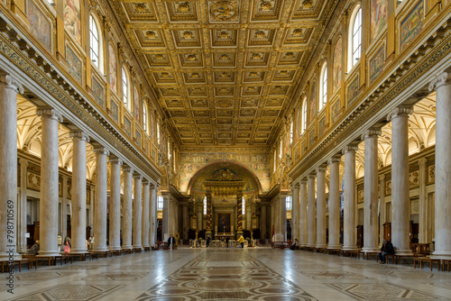 The Basilica of Saint Mary Major (Santa Maria Maggiore). Rome, Italy photo