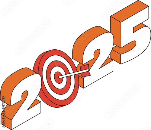 2025年の目標イメージイラスト