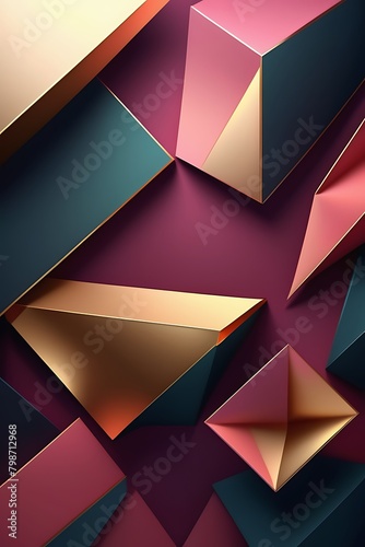 Luxurious Vertical Background  3D Abstract Luxury Background for Mobile Devices