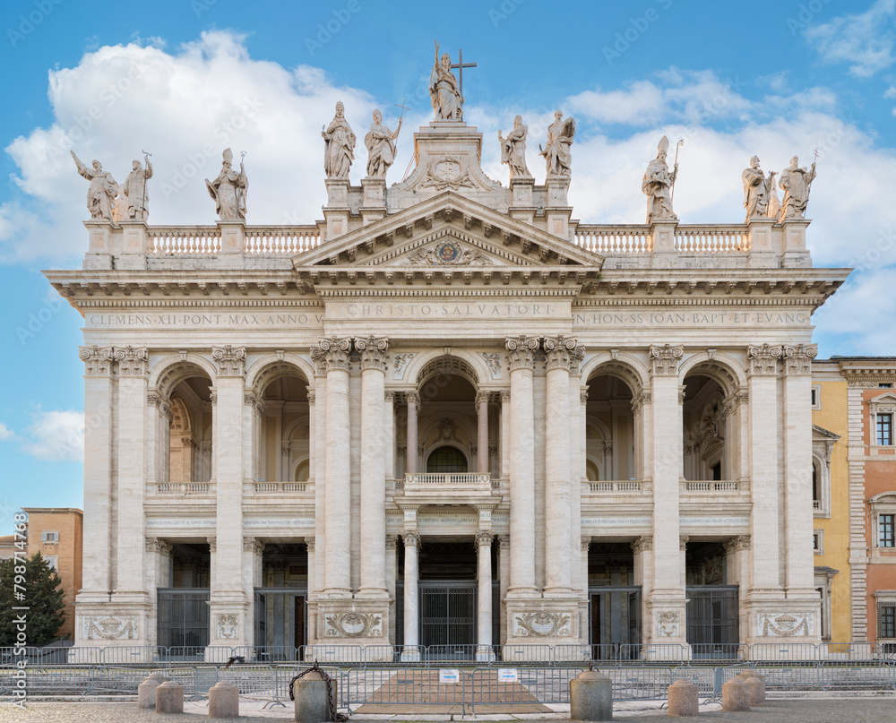 The Archbasilica of Saint John Lateran (Basilica di San Giovanni in Laterano). Rome, Italy