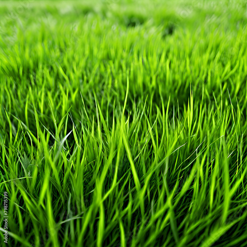 close up green grass texture background view,Close up image of fresh spring green grass. Green grass background, texture, top view,generate ai 
