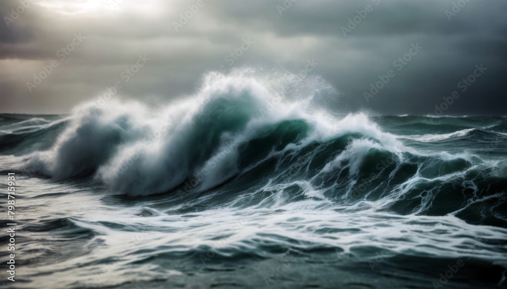 background wave storm Sea water rough ocean Huge conditions