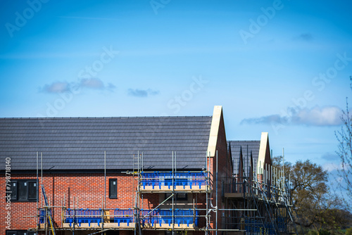 New build house development estate in england uk