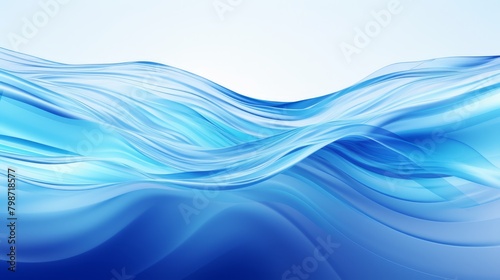 Abstract shockwave in water ripple effect with blue tones, perfect for aquatic product ads or marine environmental awareness campaigns,