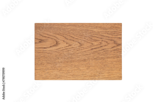 Oak cutting board isolated on white background