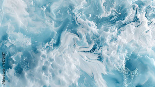 Frost white and ocean blue  abstract background  styled for crisp contrast and a refreshing ambiance