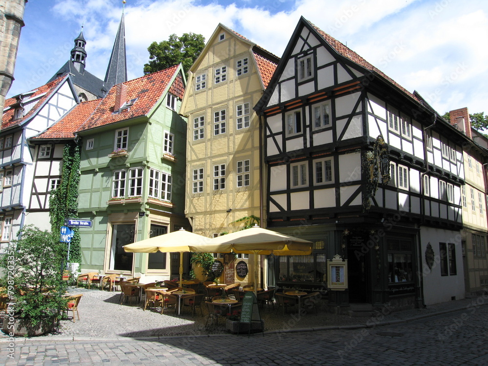 Fachwerkhäuser in der Altstadt von Quedlinburg