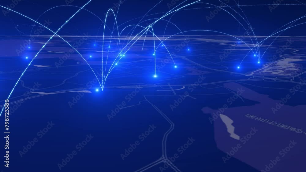 Internet of things technology city and 5g network signal transmission connection. Internet of things technology city and 5g network signal transmission connection.