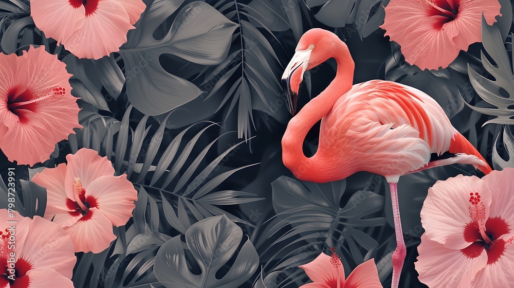 Fototapeta premium Flamingo illustration