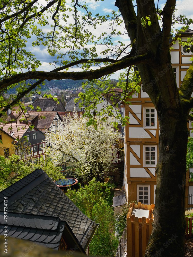 In der Oberstadt Marburgs, alte enge Gassen