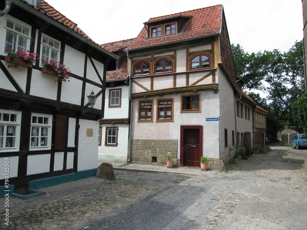 Fachwerkhäuser in der Altstadt von Quedlinburg