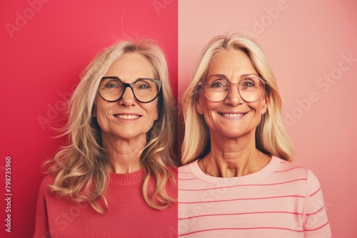 Treatment strategies for gray-haired portraits integrate skin protection and facial symmetry, contrasting aging hair care realities with nourishing impacts that clarify beauty standards. photo