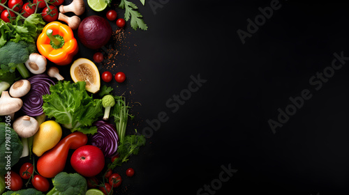 Healthy food clean eating selection Vegetables fruits