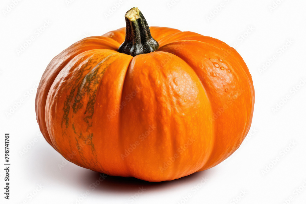 Obraz premium Single Large fresh Orange Pumpkin