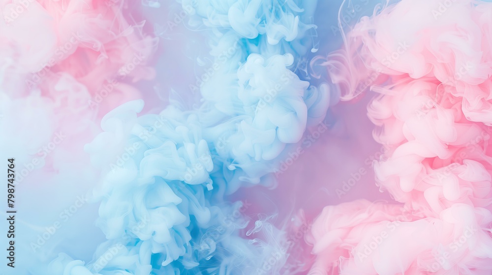 pastel pink and pastel blue smoke background for gender reveal or baby shower pastel pink and pastel blue smoke background for gender reveal or baby shower