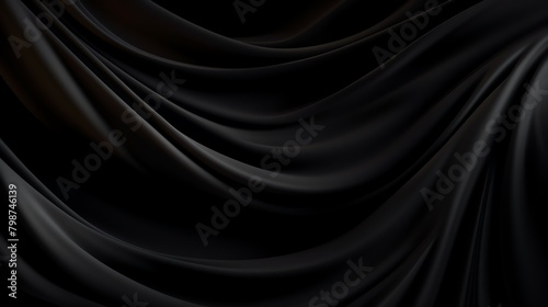 Pure black background with a velvet texture, offering depth and elegance for luxurious product presentations or sophisticated designs