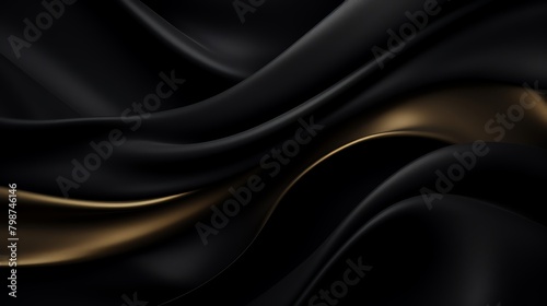 Pure black background with a velvet texture, offering depth and elegance for luxurious product presentations or sophisticated designs