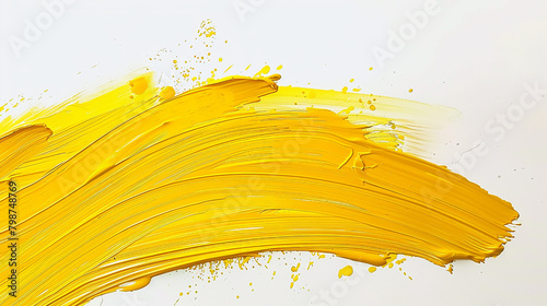 Watercolor yellow grunge art.