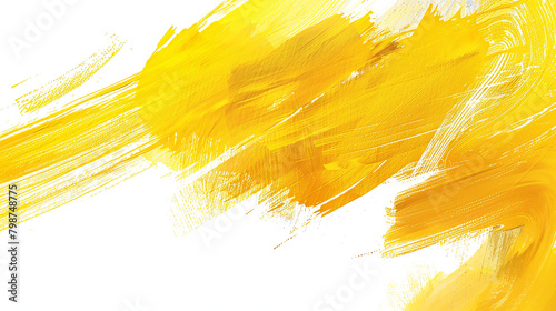 Yellow color grunge art watercolor brash.