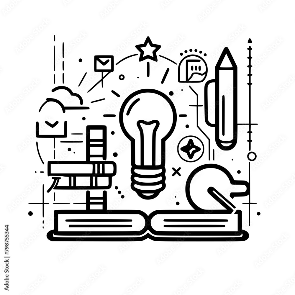 Education icon, student icon, teacher icon, university icon, computer ...