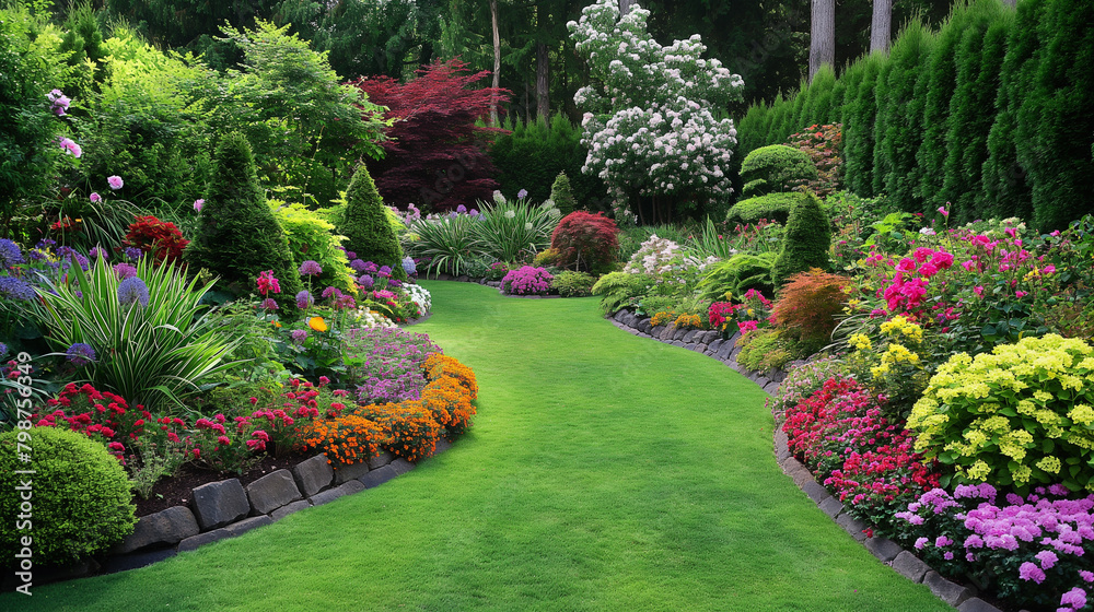 Fototapeta premium flowers in garden