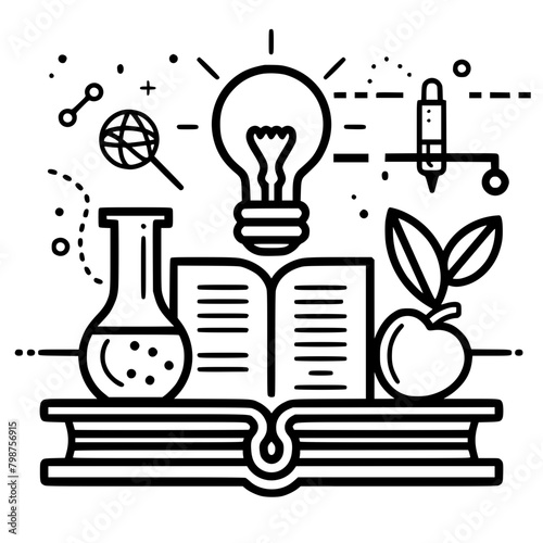 Education icon, student icon, teacher icon, university icon, computer icon, learning icon, school icon, studying icon, graduation icon, library icon, technology icon, backpack icon, certificate icon, 