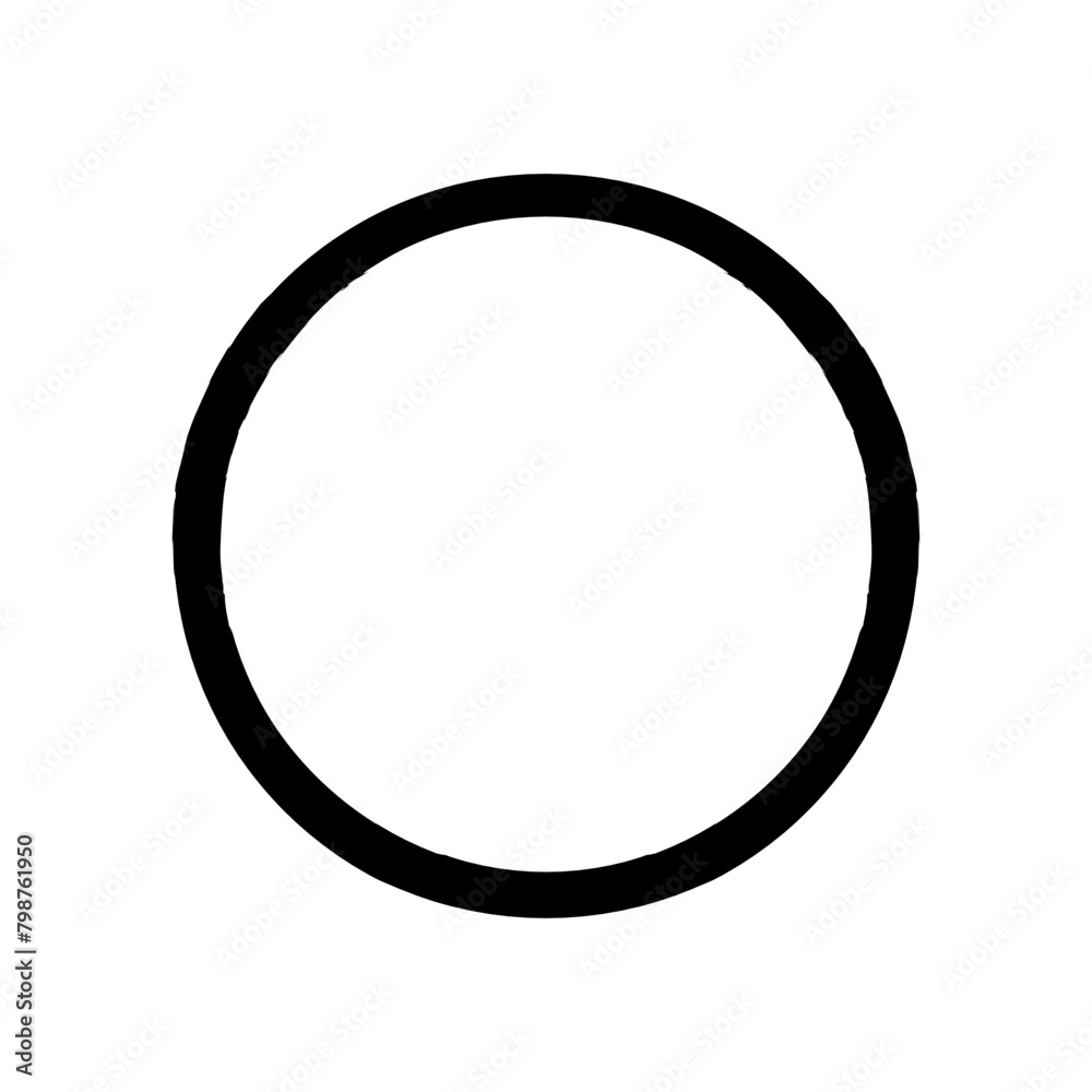 Circle frame Brustoke icon Circle frame Brustoke icon