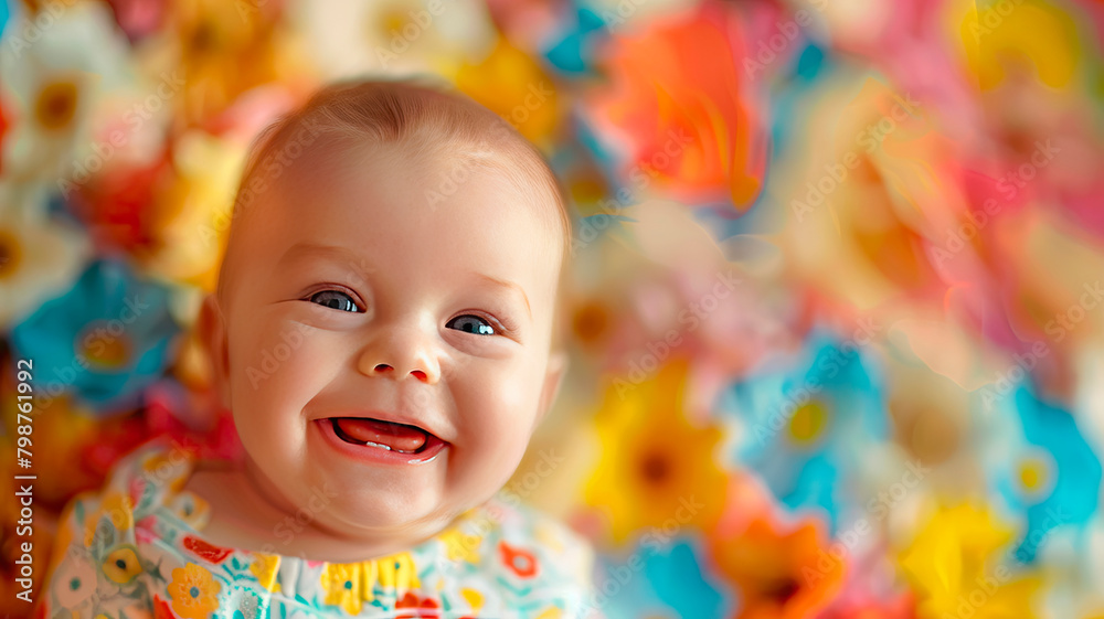 Portrait of a baby with big eyes. Selective focus. Portrait of a baby with big eyes. Selective focus.