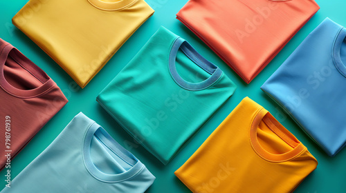 Premium Quality Folded T-Shirts Assortment