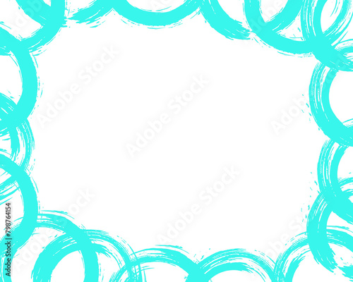 The frame with colored circles around