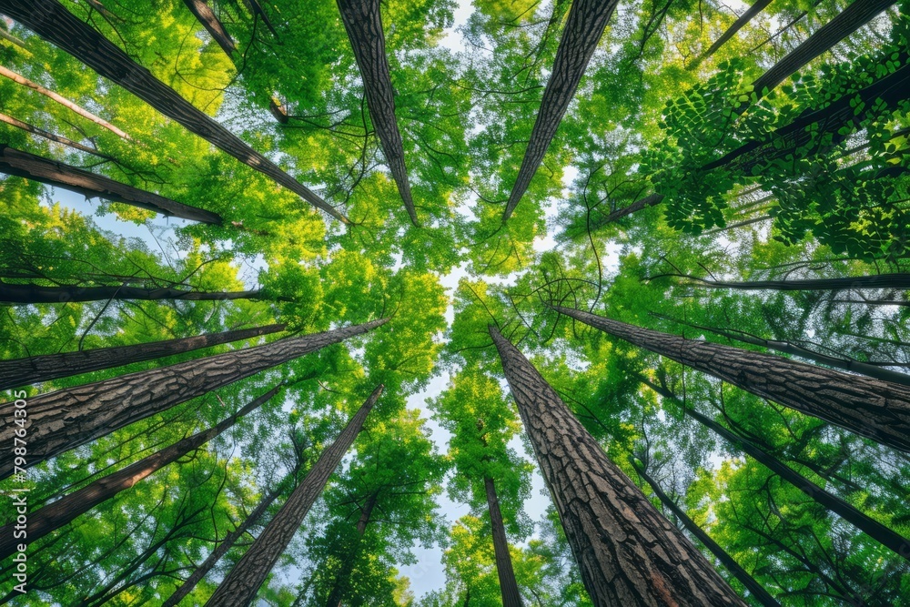 A competition among forest trees for sunlight, essential for their survival and sustenance of life. A competition among forest trees for sunlight, essential for their survival and sustenance of life.
