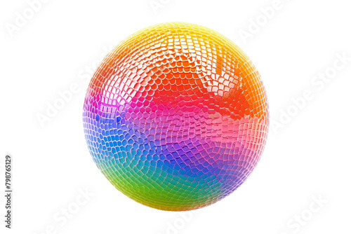 Textured Surface Playground Ball on transparent background.