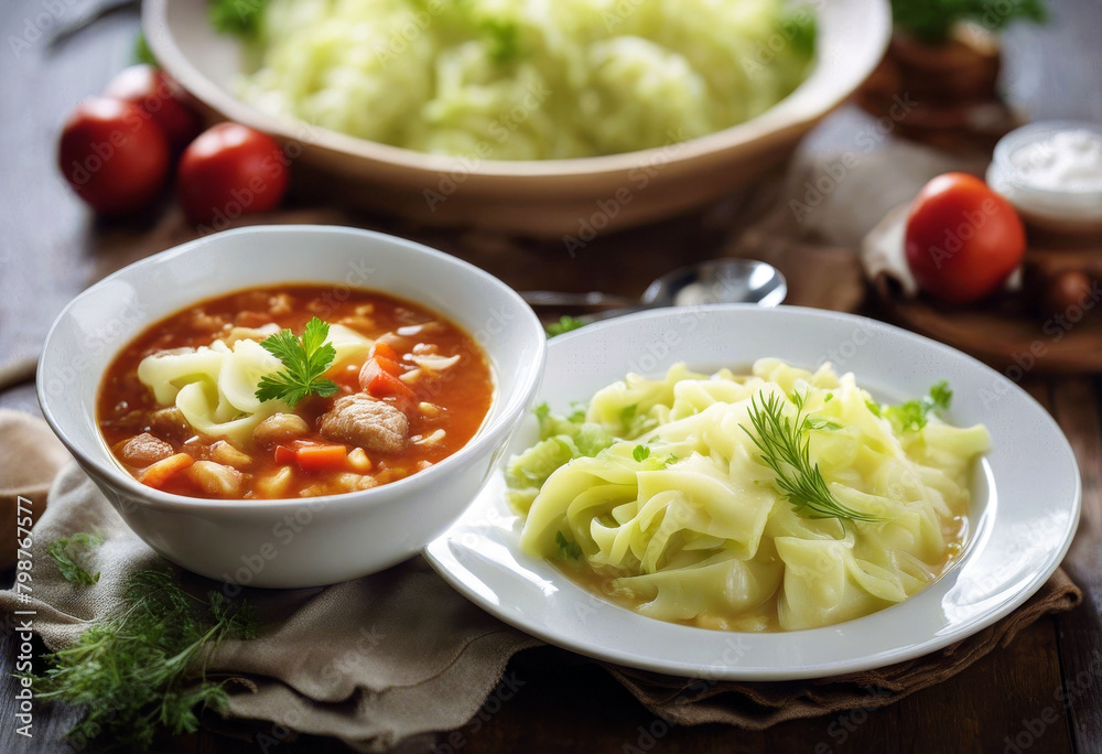 'soup sour pie cream meat cabbage Food Easter Traditional DeliciousFood Easter Meat Pie Sour cream Traditional Cabbage soup Delicious'