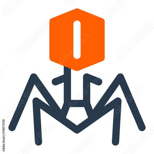 Virus Bacteria Vector Icon Illustration