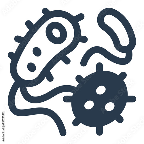 Germ Transmission Vector Icon Illustration