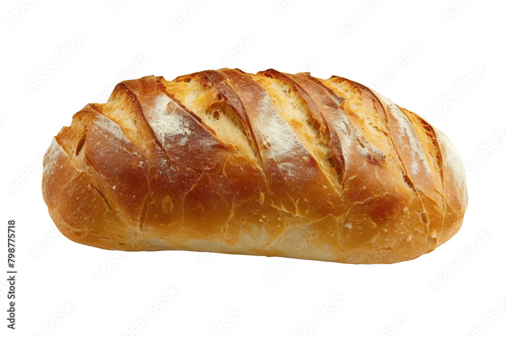 Bread Loaf On Transparent Background.