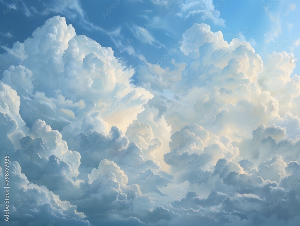 Digital Art Summer Cloudscape Wallpaper Background