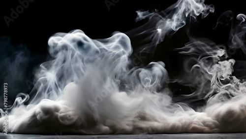 animated smoke, fog, haze, slow motion perfect background animation