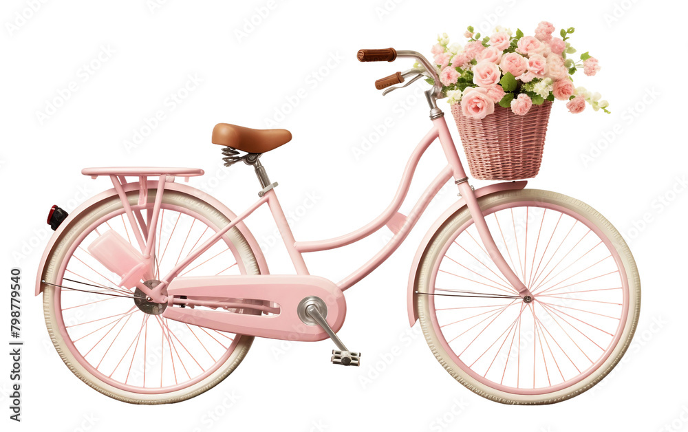 City Cruiser Bicycle on transparent background.