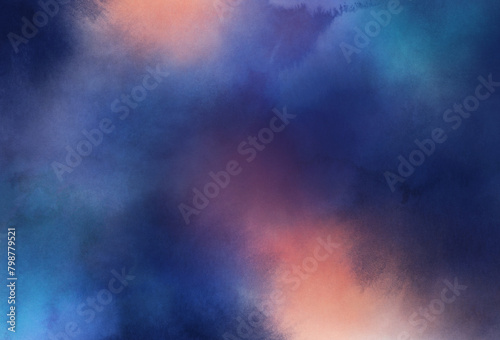 Abstract background. Beautiful watercolor clouds. Versatile artistic image for creative design projects  posters  banners  cards  covers  magazines  prints  wallpapers. Artist-made art.
